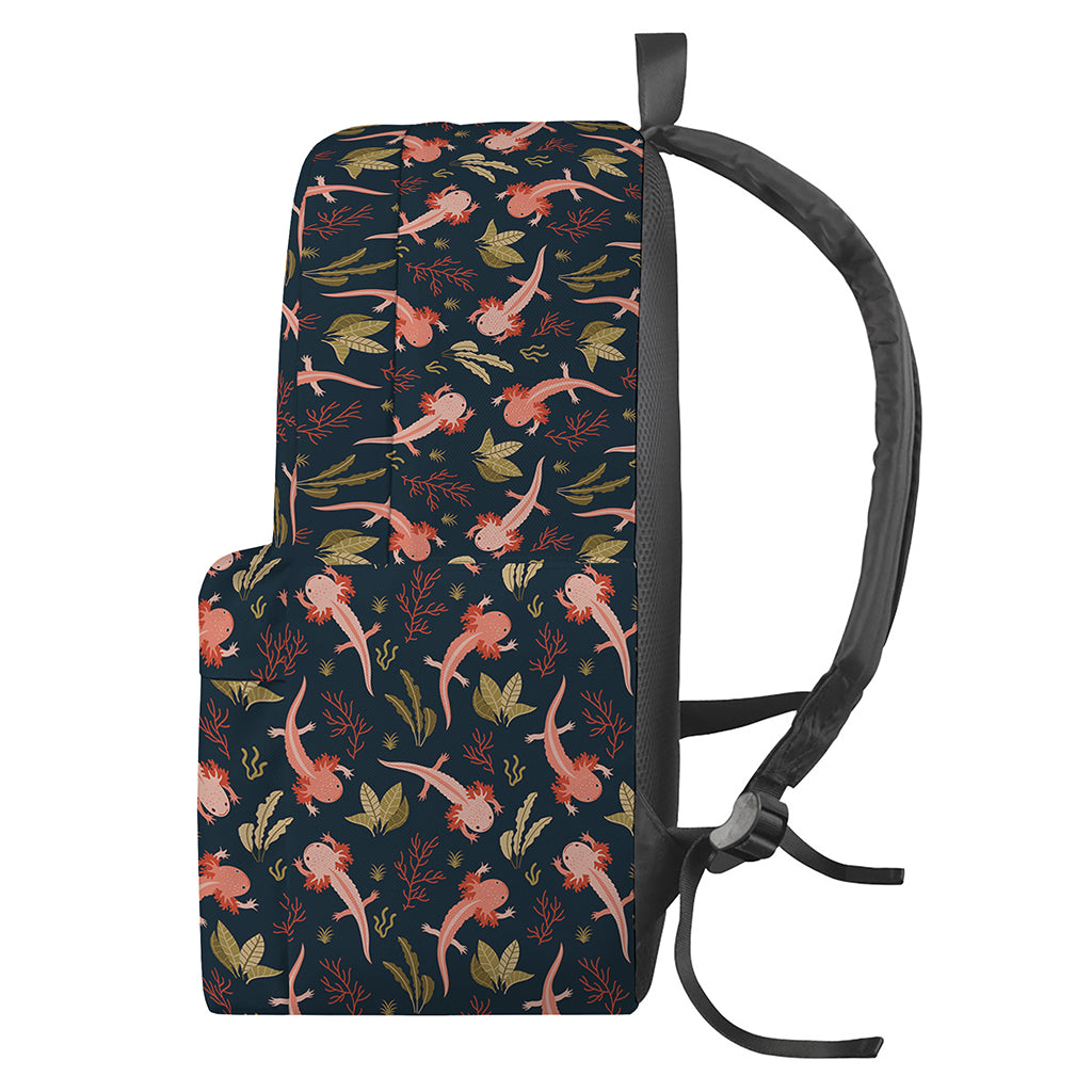 Baby Axolotl Pattern Print Backpack