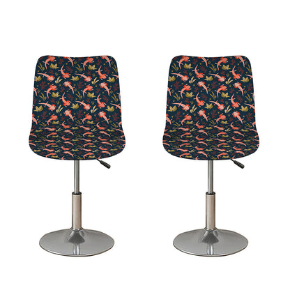 Baby Axolotl Pattern Print Bar Stool Covers