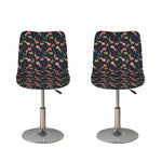 Baby Axolotl Pattern Print Bar Stool Covers