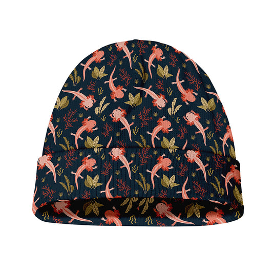 Baby Axolotl Pattern Print Beanie