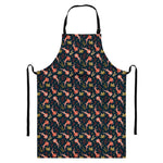 Baby Axolotl Pattern Print Bib Apron With Pocket