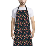 Baby Axolotl Pattern Print Bib Apron With Pocket