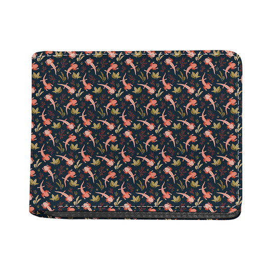 Baby Axolotl Pattern Print Bifold Wallet