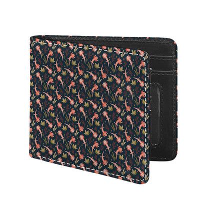Baby Axolotl Pattern Print Bifold Wallet