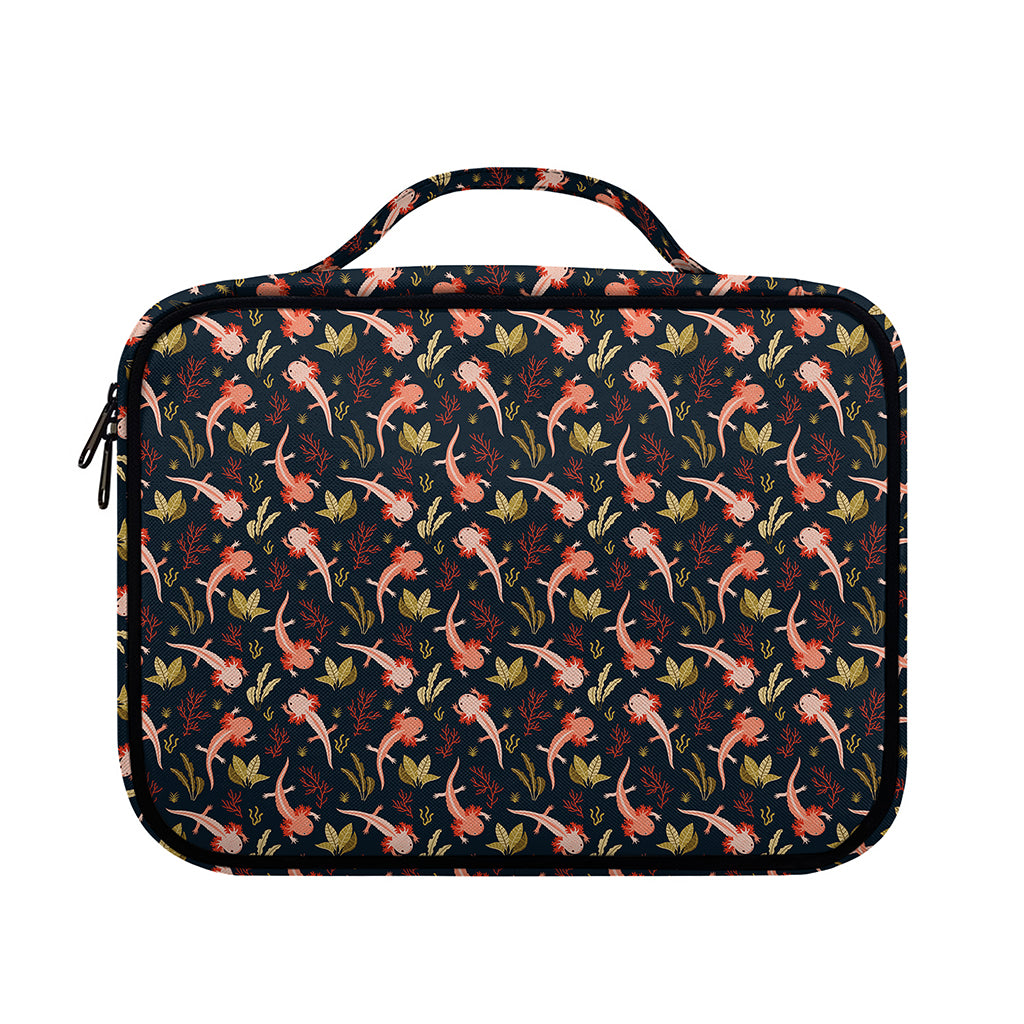 Baby Axolotl Pattern Print Briefcase Bible Bag