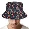 Baby Axolotl Pattern Print Bucket Hat