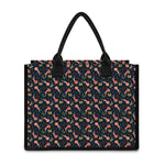Baby Axolotl Pattern Print Canvas Tote Bag