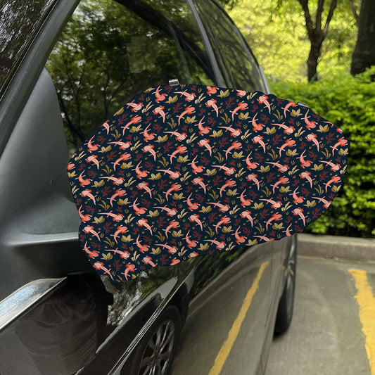 Baby Axolotl Pattern Print Car Side Mirror Covers