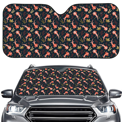 Baby Axolotl Pattern Print Car Windshield Sun Shade