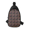 Baby Axolotl Pattern Print Chest Bag