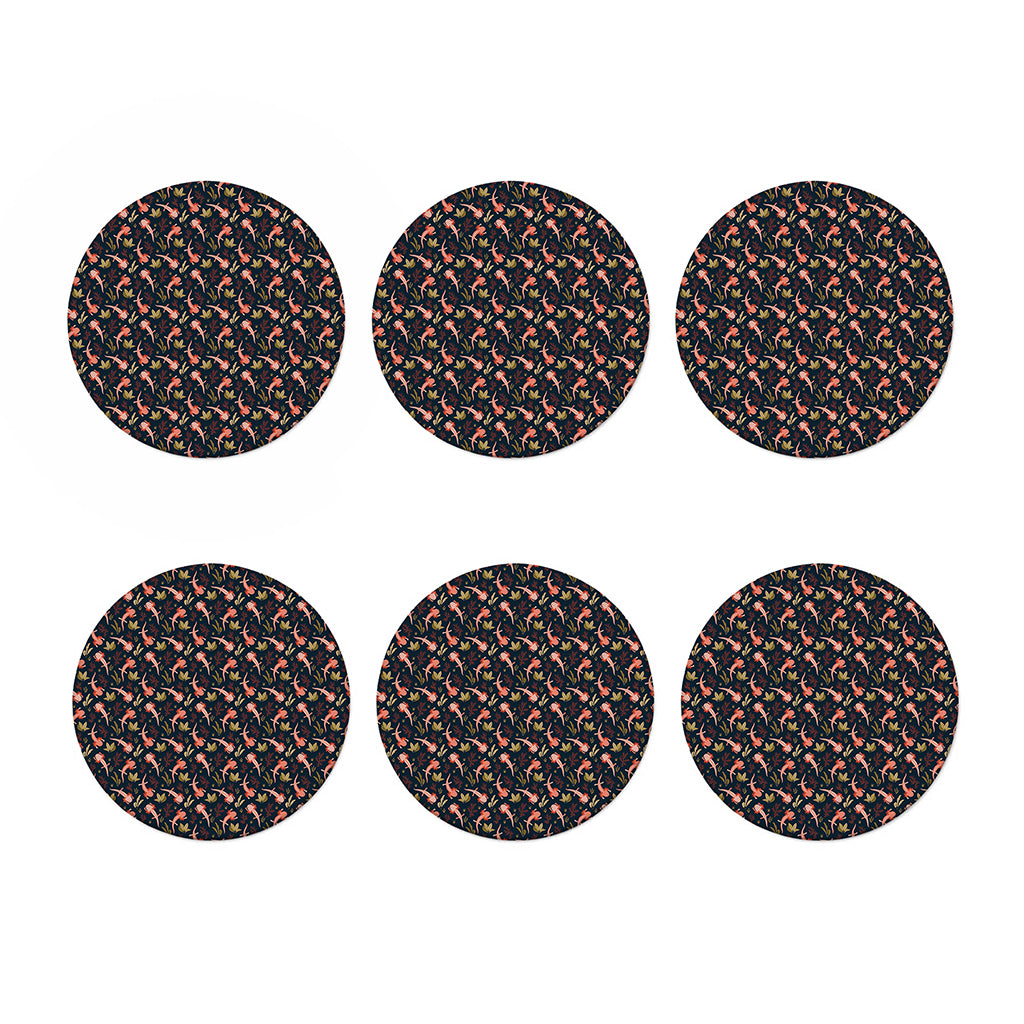 Baby Axolotl Pattern Print Coaster Set