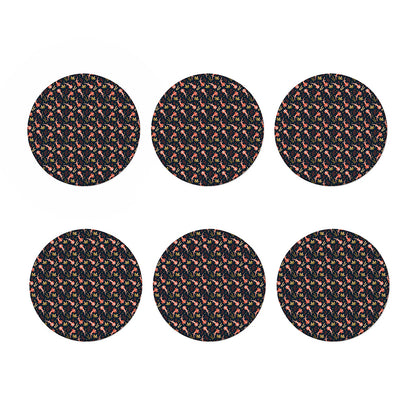 Baby Axolotl Pattern Print Coaster Set