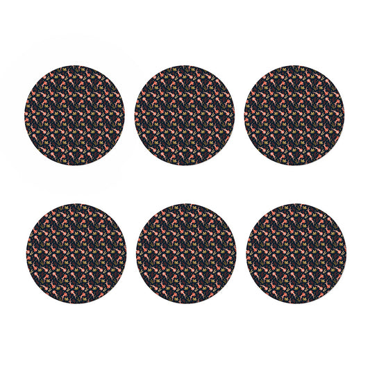 Baby Axolotl Pattern Print Coaster Set