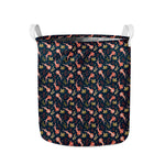 Baby Axolotl Pattern Print Collapsible Laundry Basket
