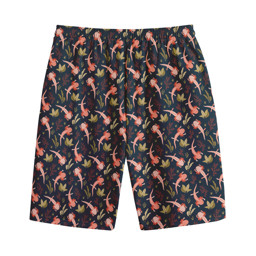 Baby Axolotl Pattern Print Cotton Shorts