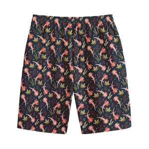 Baby Axolotl Pattern Print Cotton Shorts