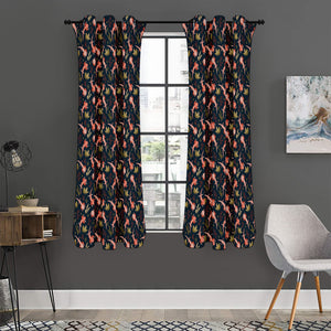 Baby Axolotl Pattern Print Curtain