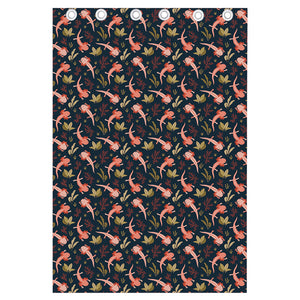 Baby Axolotl Pattern Print Curtain