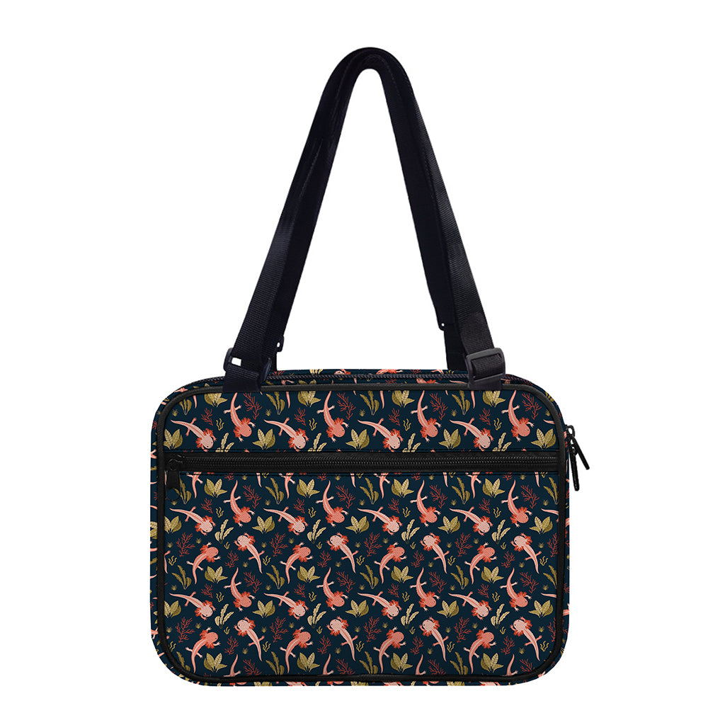 Baby Axolotl Pattern Print Double Strap Bible Bag