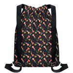 Baby Axolotl Pattern Print Drawstring Backpack