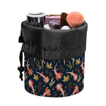 Baby Axolotl Pattern Print Drawstring Makeup Bag