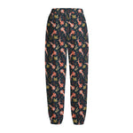 Baby Axolotl Pattern Print Fleece Lined Knit Pants