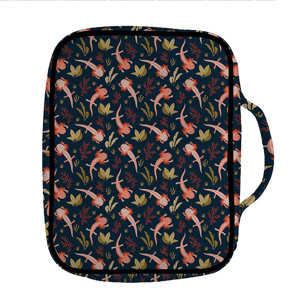 Baby Axolotl Pattern Print Front Pocket Bible Bag