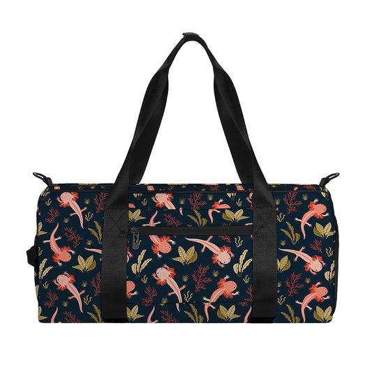 Baby Axolotl Pattern Print Gym Bag