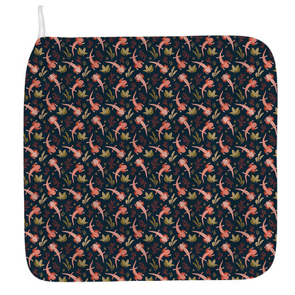 Baby Axolotl Pattern Print Hand Towel