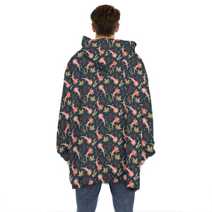 Baby Axolotl Pattern Print Hoodie Blanket