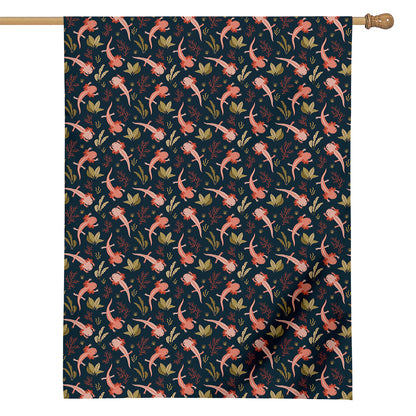 Baby Axolotl Pattern Print House Flag