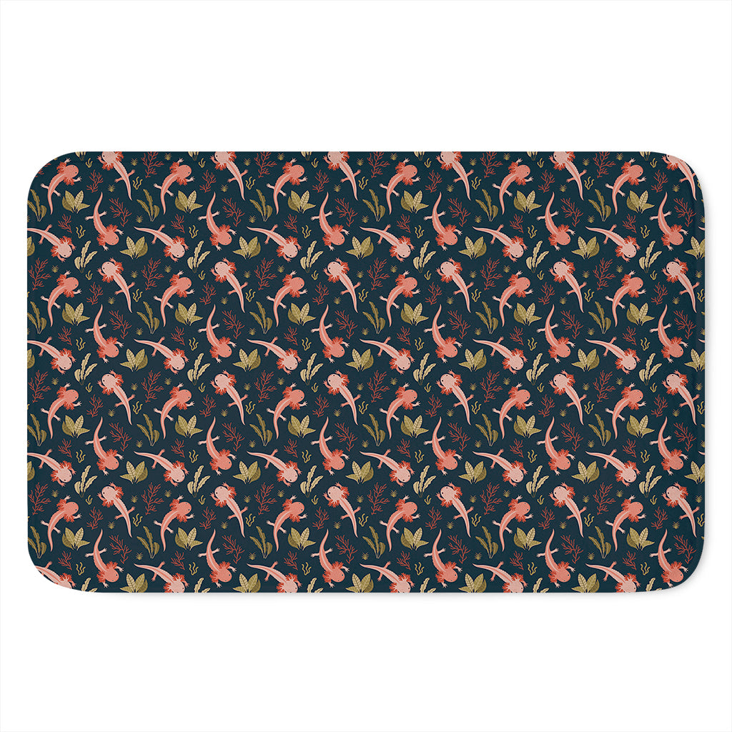 Baby Axolotl Pattern Print Indoor Door Mat