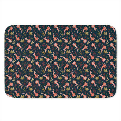 Baby Axolotl Pattern Print Indoor Door Mat