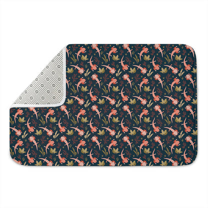 Baby Axolotl Pattern Print Indoor Door Mat