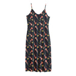 Baby Axolotl Pattern Print Jersey Midi Cami Dress