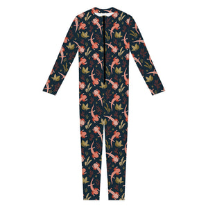 Baby Axolotl Pattern Print Jumpsuit