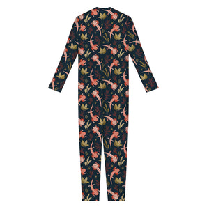 Baby Axolotl Pattern Print Jumpsuit