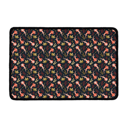 Baby Axolotl Pattern Print Kitchen Mat