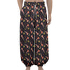 Baby Axolotl Pattern Print Lantern Pants