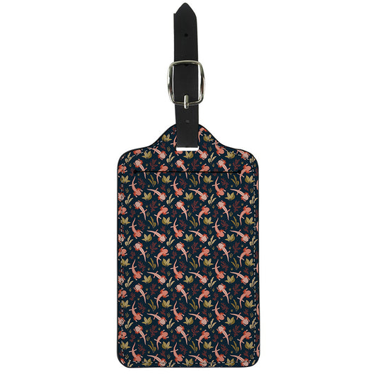 Baby Axolotl Pattern Print Luggage Tag
