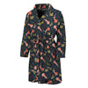 Baby Axolotl Pattern Print Men's Bathrobe