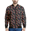 Baby Axolotl Pattern Print Men's Bomber Jacket