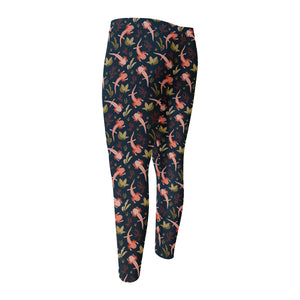 Baby Axolotl Pattern Print Men's Compression Pants