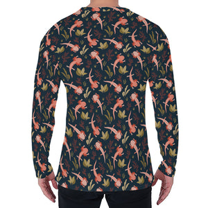 Baby Axolotl Pattern Print Men's Long Sleeve T-Shirt