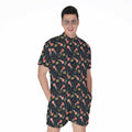 Baby Axolotl Pattern Print Men's Romper