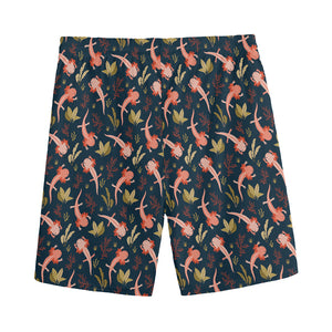 Baby Axolotl Pattern Print Men's Sports Shorts