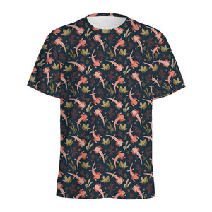 Baby Axolotl Pattern Print Men's Sports T-Shirt