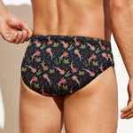 Baby Axolotl Pattern Print Men's Swim Briefs