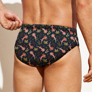 Baby Axolotl Pattern Print Men's Swim Briefs