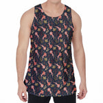 Baby Axolotl Pattern Print Men's Velvet Tank Top